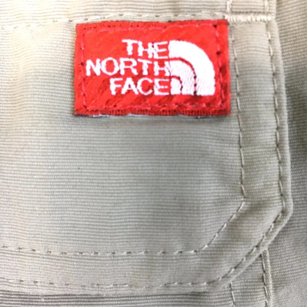 North Face Khaki Tan Convertible Trail Cargo Pants to Shorts w/ Belt 100% Nylon